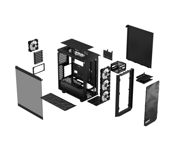 Fractal Design Meshify 2 Compact Lite RGB Black TG Light tint - 1076434 - zdjęcie 8